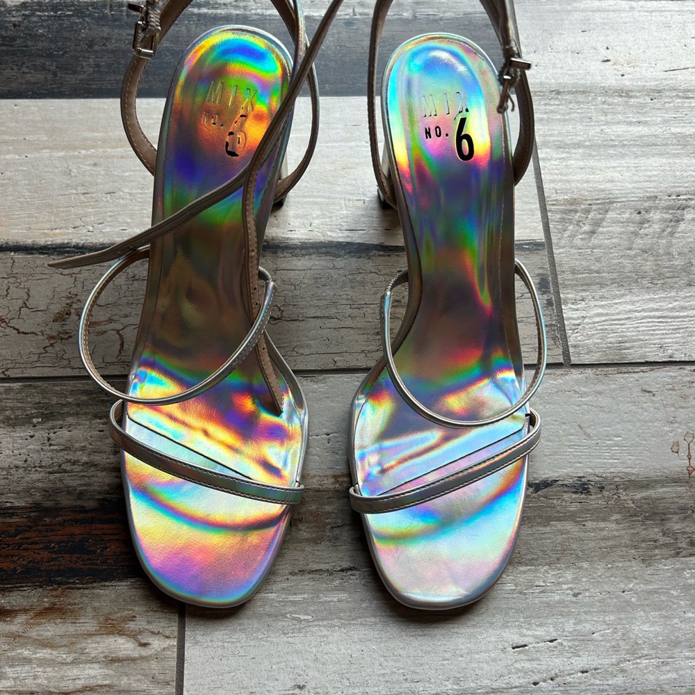 Holographic Mix No. 6 heels